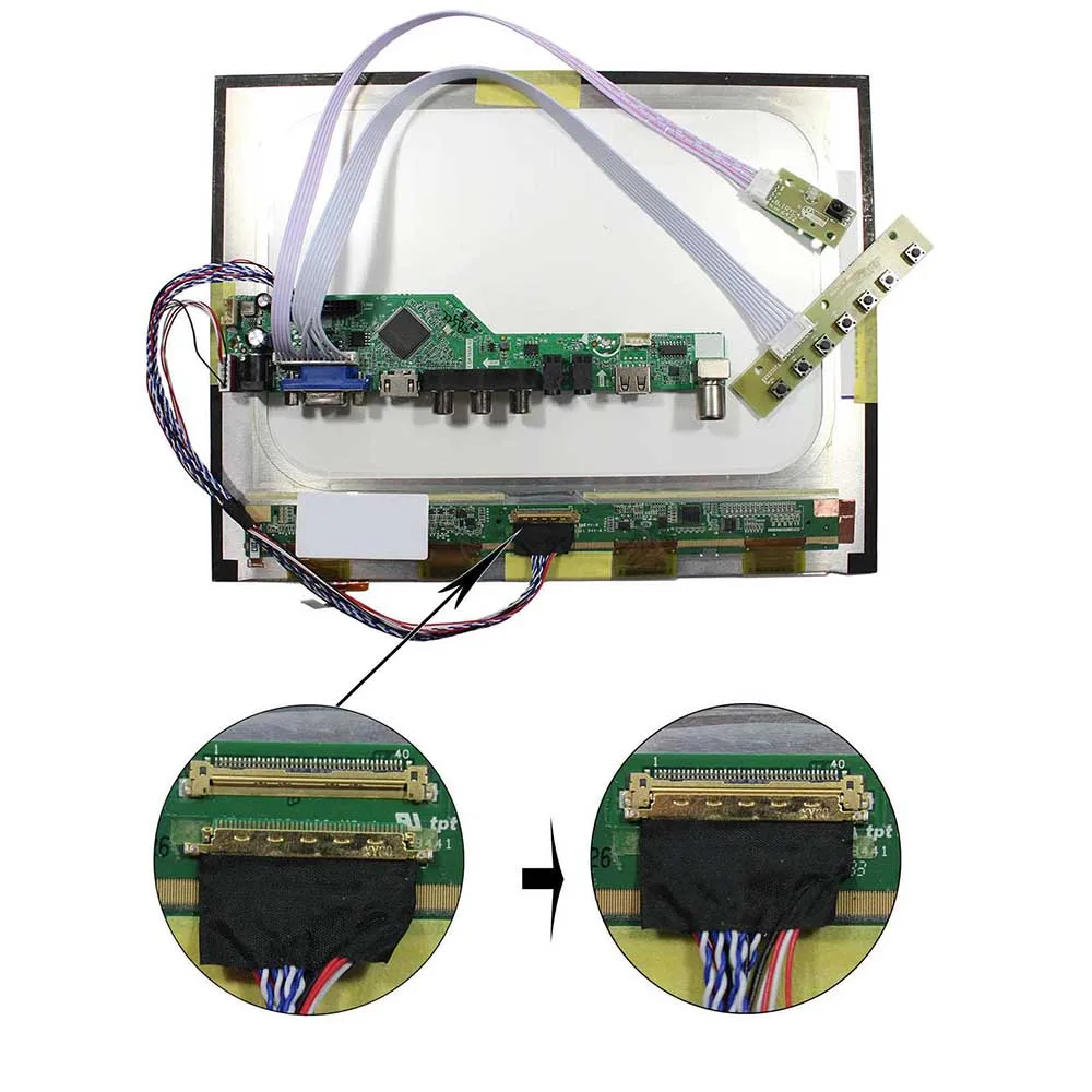 Плата контроллера HDM VGA AV USB RF LCD для ЖК-дисплея 12,1 дюймов 1024X768 HT121X02-001
Плата контроллера HDM VGA AV USB RF LCD для ЖК-дисплея 12,1 дюймов 1024X768 HT121X02-001