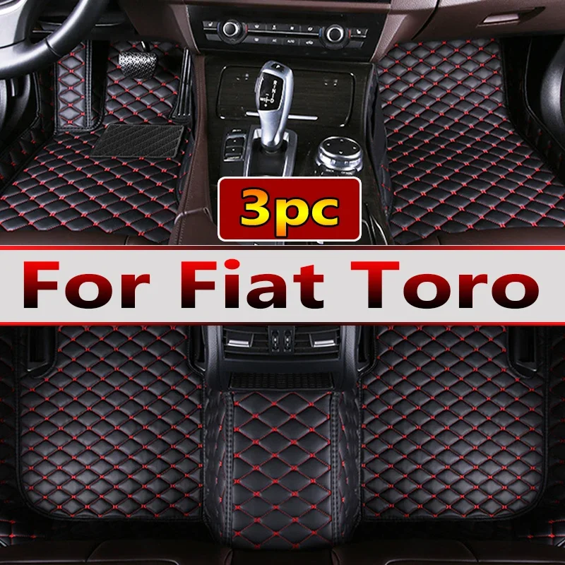 

Custom Car Floor Mats For Fiat Toro 2016-2022 DropShipping Interior Accessories 100% Fit Leather Carpets Rugs Foot Pads