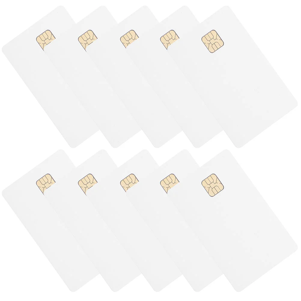 

20 Pcs Access Control System Ic Card Chips Blank Cards Pvc White Contact Credit Clone for Lock