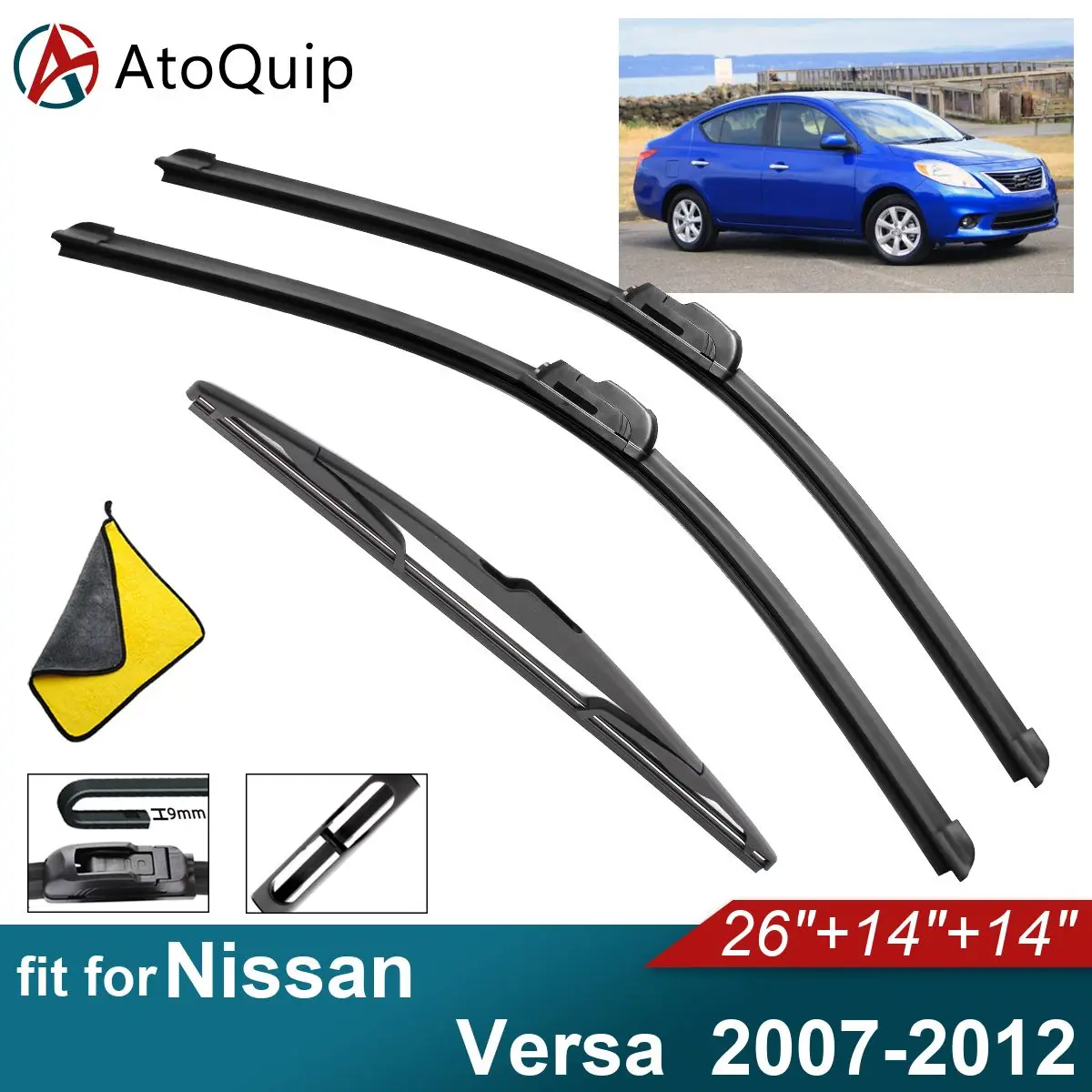 Задние щетки стеклоочистителя для Nissan Versa, мягкая резина, переднее стекло автомобиля
Задние щетки стеклоочистителя для Nissan Versa, мягкая резина, переднее стекло автомобиля