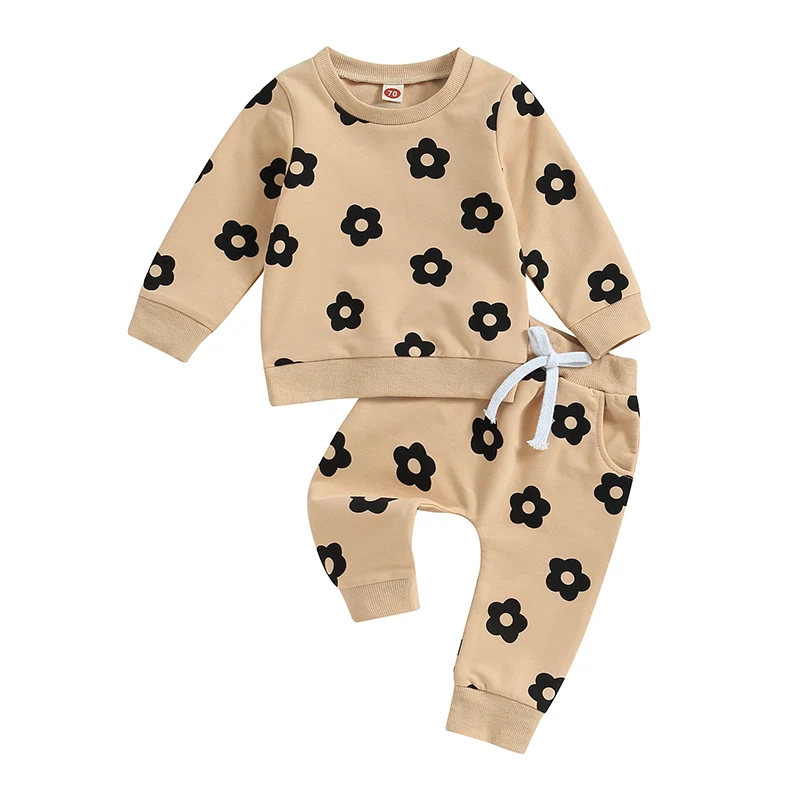Bmnmsl Baby Girl Fall Outfit Flower Print Crew Neck Long Sleeve Sweatshirts Elastic Waist Long Pants 2Pcs Clothes Set
Bmnmsl Baby Girl Fall Outfit Flower Print Crew Neck Long Sleeve Sweatshirts Elastic Waist Long Pants 2Pcs Clothes Set