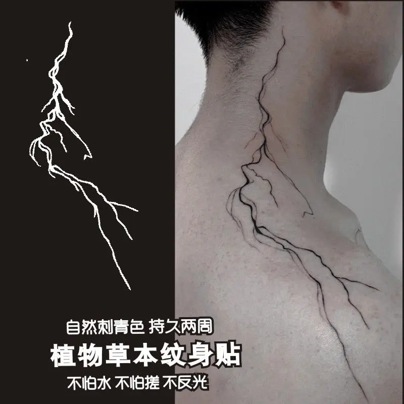 Herbal Lightning Tatoo Sticker Punk Lasting Fake Tattoo Neck Arm Temporary Tattoo Festival Art Faux Tattoos Waterproof Tatuajes
Herbal Lightning Tatoo Sticker Punk Lasting Fake Tattoo Neck Arm Temporary Tattoo Festival Art Faux Tattoos Waterproof Tatuajes