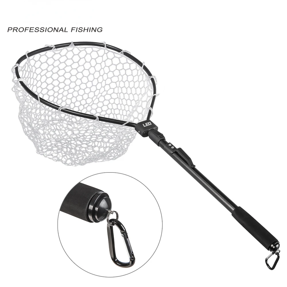 Hand Copy Net Fishing Net Portable Black Aluminum Alloy Quick Folding Hand Copy Net Fly Fishing Fishing Net Folding Rubber Net 
Hand Copy Net Fishing Net Portable Black Aluminum Alloy Quick Folding Hand Copy Net Fly Fishing Fishing Net Folding Rubber Net