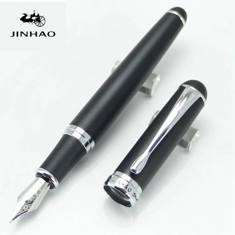 JINHAO X750 Fountain Pen Matte Black Silver Clip 18KGP Caneta 0.5mm Nib Luxury 14.2*1.2cm
JINHAO X750 Fountain Pen Matte Black Silver Clip 18KGP Caneta 0.5mm Nib Luxury 14.2*1.2cm