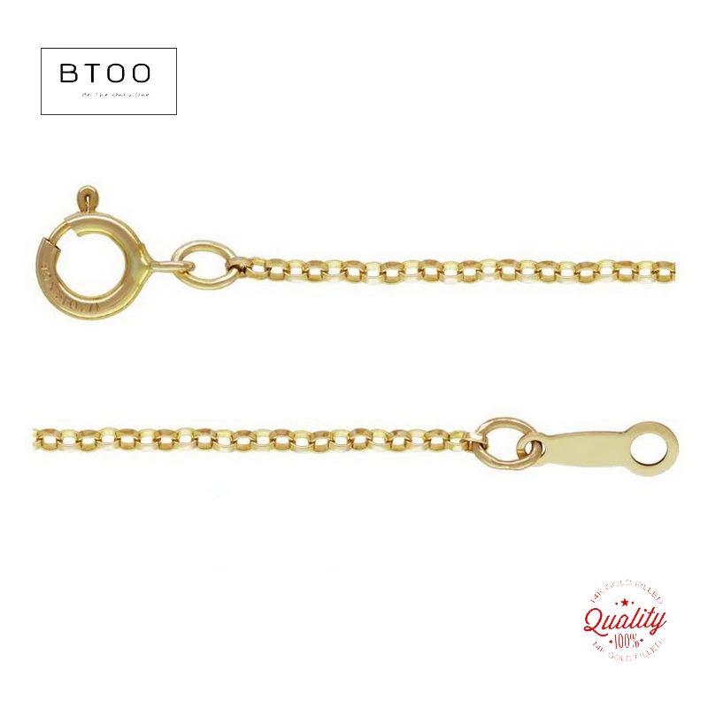 Real 14K Gold Filled 1.3mm Rolo Chain 16 Inch/18 Inch Finished Necklace W/Spring Clasp DIY Tarnish Resistant Jewelry Findings
Real 14K Gold Filled 1.3mm Rolo Chain 16 Inch/18 Inch Finished Necklace W/Spring Clasp DIY Tarnish Resistant Jewelry Findings
