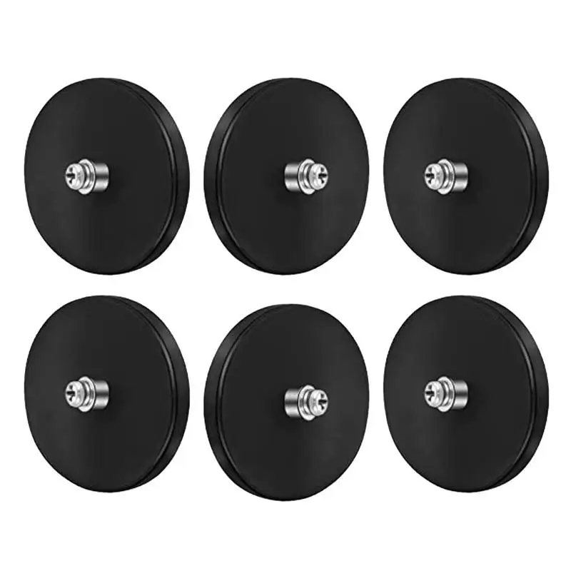 Rubber Coated Mounting Magnets Safe Black Stud Magnet 6Pcs Strong Mounting Magnets Stud For Light Bar Mirror Camera Tool
Rubber Coated Mounting Magnets Safe Black Stud Magnet 6Pcs Strong Mounting Magnets Stud For Light Bar Mirror Camera Tool