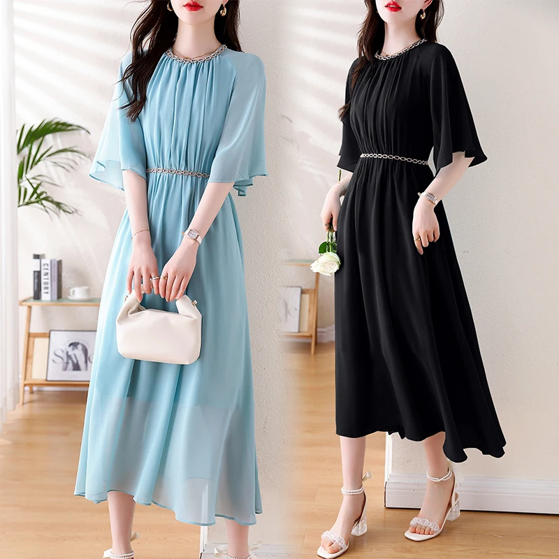 Женское шифоновое платье оверсайз, летнее элегантное расширяющееся книзу платье с коротким рукавом, а-силуэт, сказочное платье с цепочкой и ремнем
Женское шифоновое платье оверсайз, летнее элегантное расширяющееся книзу платье с коротким рукавом, а-силуэт, сказочное платье с цепочкой и ремнем