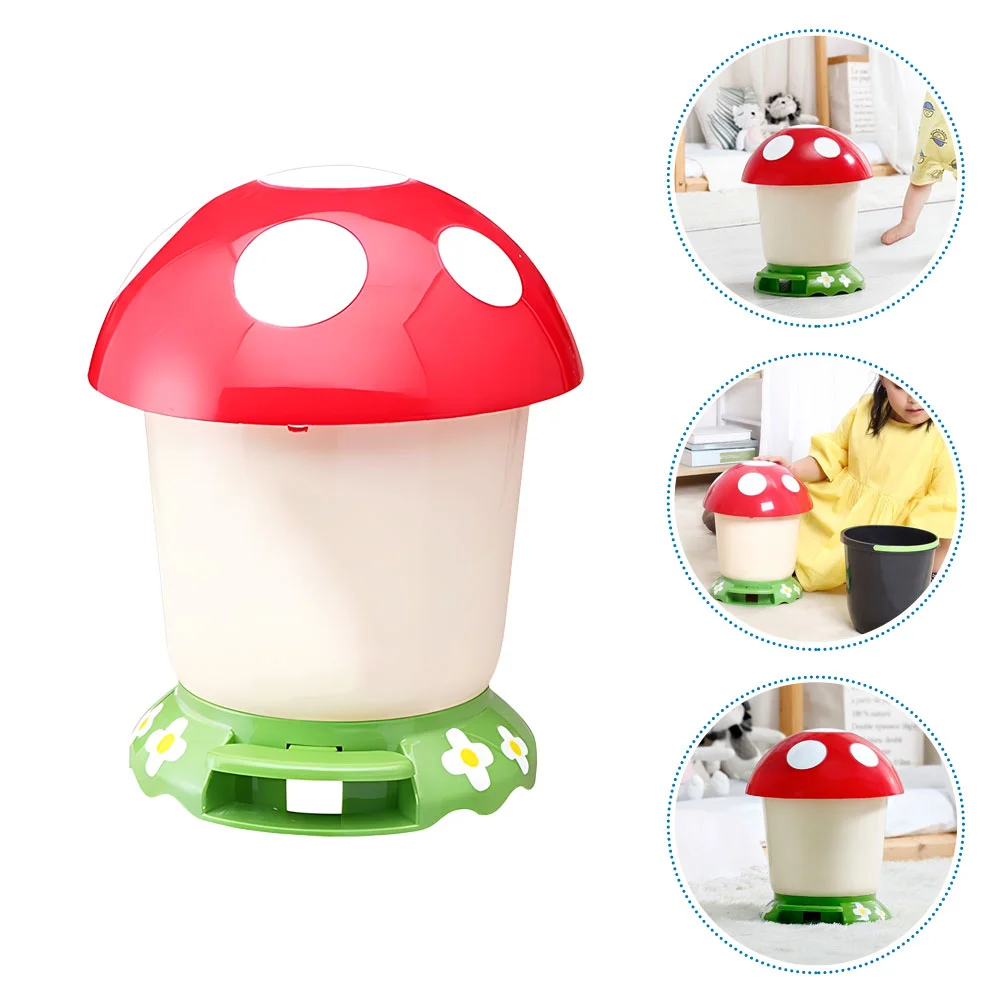 Mushroom Trash Can Foot Pedal Plastic Wastebasket Cute Garbage Container Bin Recycle Can
Mushroom Trash Can Foot Pedal Plastic Wastebasket Cute Garbage Container Bin Recycle Can