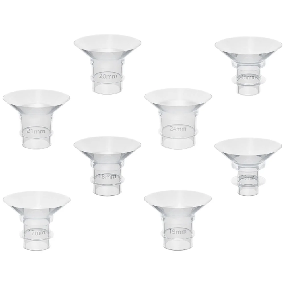 

8 Pcs Breast Pump Converter Replacement Parts 21mm Flange Insert Component Pumps Electric Inserts 13mm Silica Gel 20mm