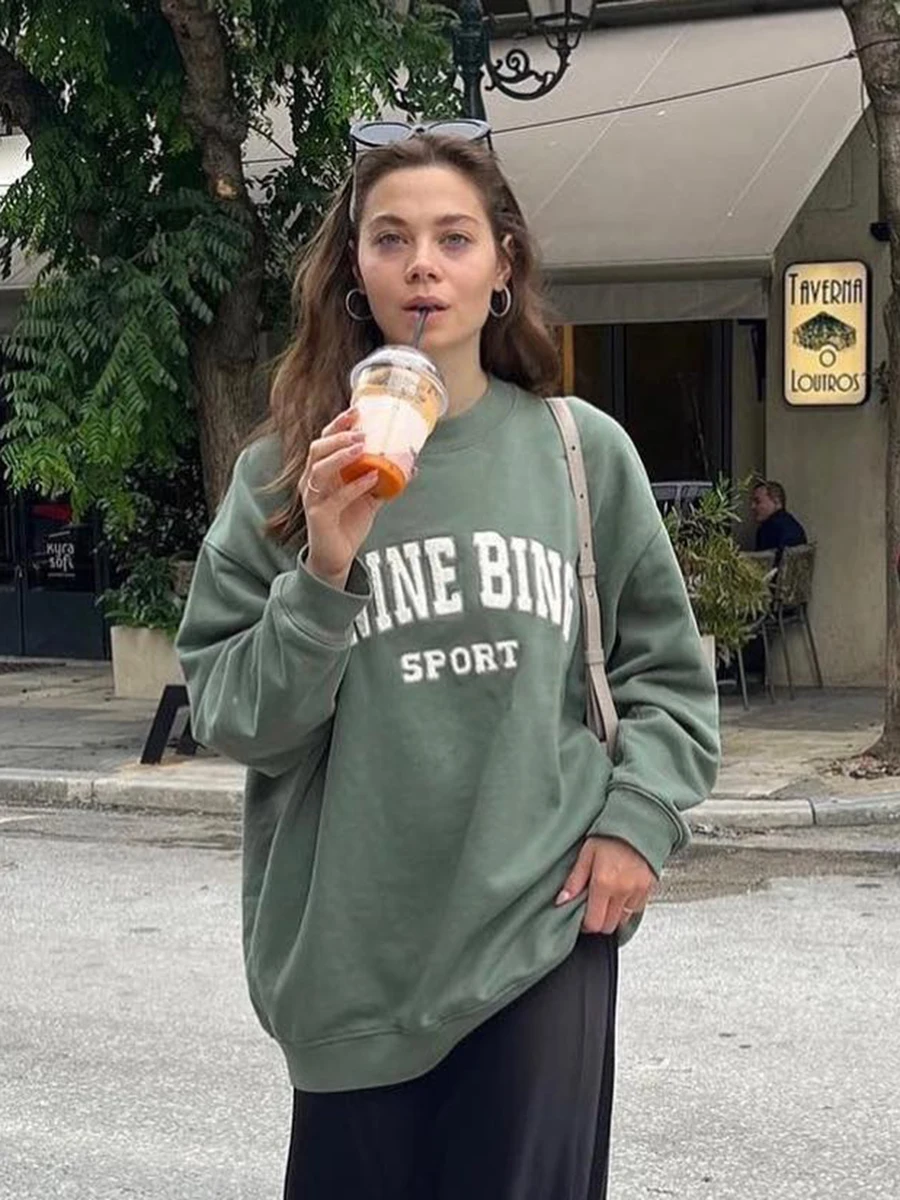 Letter Embroidered Sweatshirt Women Clothing 2023 Spring Autumn Cotton Sweatshirts Tops Vintage Female Streetwear Sweatshirt
Letter Embroidered Sweatshirt Women Clothing 2023 Spring Autumn Cotton Sweatshirts Tops Vintage Female Streetwear Sweatshirt