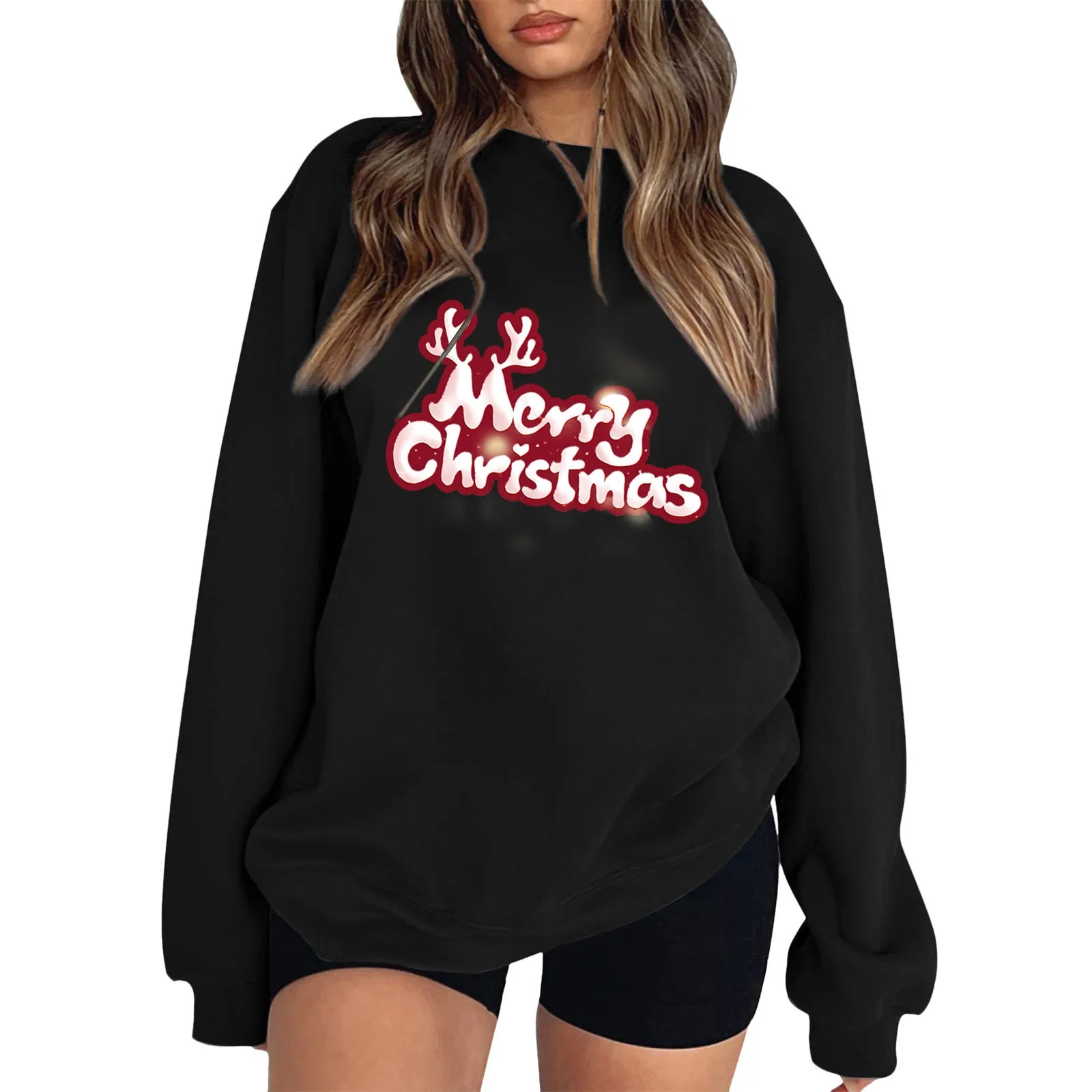 Comfort Sweatshirts Women Ladies' Loose Fitting Christmas Printed Sweatshirt Hoodie With Shoulder Lady of Leisure Sweatshirt
Comfort Sweatshirts Women Ladies' Loose Fitting Christmas Printed Sweatshirt Hoodie With Shoulder Lady of Leisure Sweatshirt