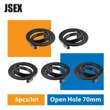 5PCS Round Adjustable Spotlight Frame Cut Hole 70mm Downlight Recessed LED Ceiling Holder MR16 GU10
5PCS Round Adjustable Spotlight Frame Cut Hole 70mm Downlight Recessed LED Ceiling Holder MR16 GU10