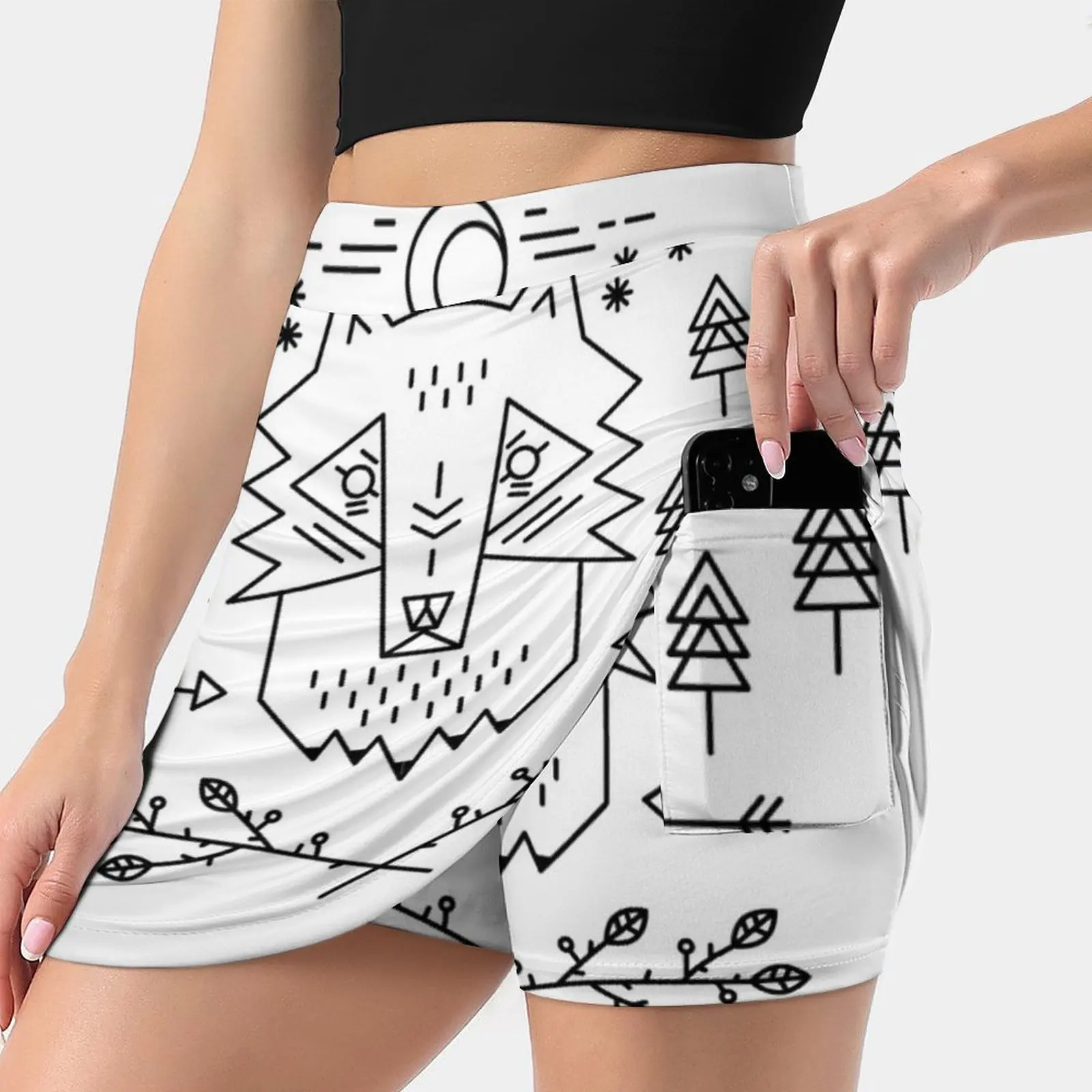 Line Art. Wolf Women's skirt Sport Skort Skirt With Pocket Fashion Korean Style Skirt 4Xl Skirts Wolf Animal Line Art Line
Line Art. Wolf Women's skirt Sport Skort Skirt With Pocket Fashion Korean Style Skirt 4Xl Skirts Wolf Animal Line Art Line