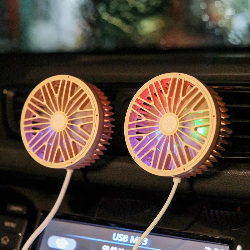 Car Air Vent Fan USB Creative Car Ambient Light Small Fan 3-speed Adjustable Wind Speed Large Wind Fan Auto Accessories
Car Air Vent Fan USB Creative Car Ambient Light Small Fan 3-speed Adjustable Wind Speed Large Wind Fan Auto Accessories