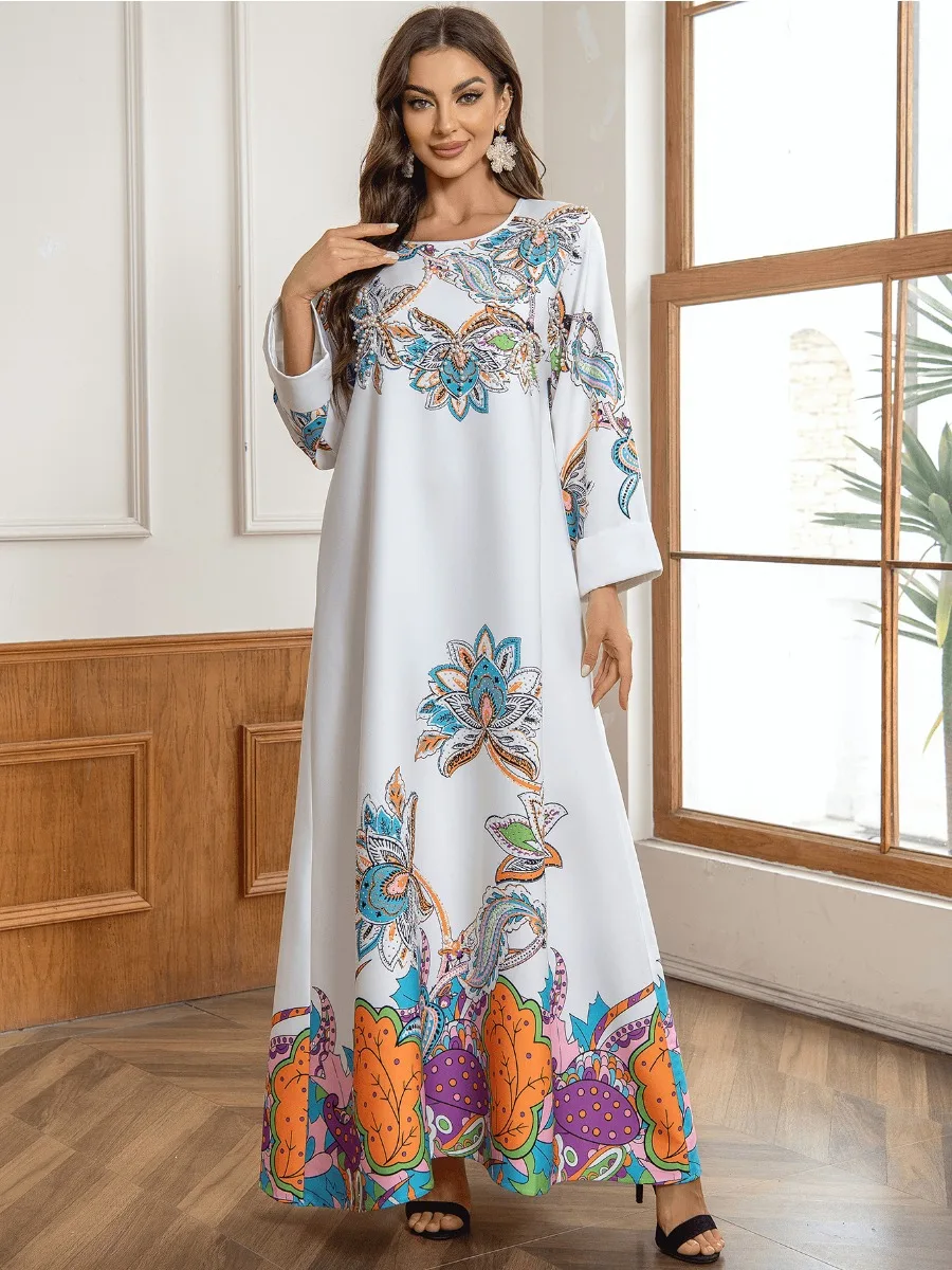 Eid мусульманское платье для женщин Abaya бриллиантовый принт Abayas Арабский Дубай Jalabiya вечерние платья Кафтан платья Длинные платья халат 2024
Eid мусульманское платье для женщин Abaya бриллиантовый принт Abayas Арабский Дубай Jalabiya вечерние платья Кафтан платья Длинные платья халат 2024