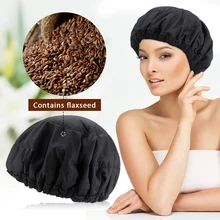Cordless Deep Conditioning Heat Cap Hair Care Hair Spa Cap Microwavable Flax Seed Hot Cap Unplugged Repair Damaged Nursing Hair