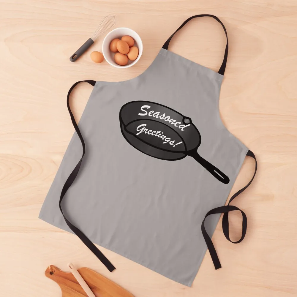 Seasoned Greetings Cast Iron Pan Apron Ladies work gowns for women cleaning Kitchen Tools Kitchen Utensils Apron
Seasoned Greetings Cast Iron Pan Apron Ladies work gowns for women cleaning Kitchen Tools Kitchen Utensils Apron