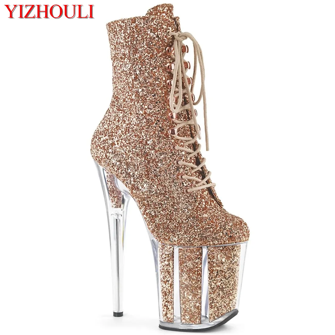 20cm stilettos, 8in pole dancing boots from a sexy nightclub model, sequined vamp party stage, ankle dance shoes
20cm stilettos, 8in pole dancing boots from a sexy nightclub model, sequined vamp party stage, ankle dance shoes