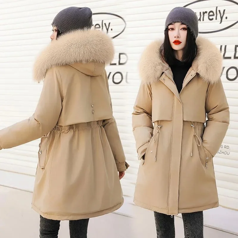 Winter Jacket Women Parka 2024 HOT New Long Coat Wool Liner Hooded Parkas Slim Fur Collar Jacket Warm Snow Wear Padded Clothes
Winter Jacket Women Parka 2024 HOT New Long Coat Wool Liner Hooded Parkas Slim Fur Collar Jacket Warm Snow Wear Padded Clothes