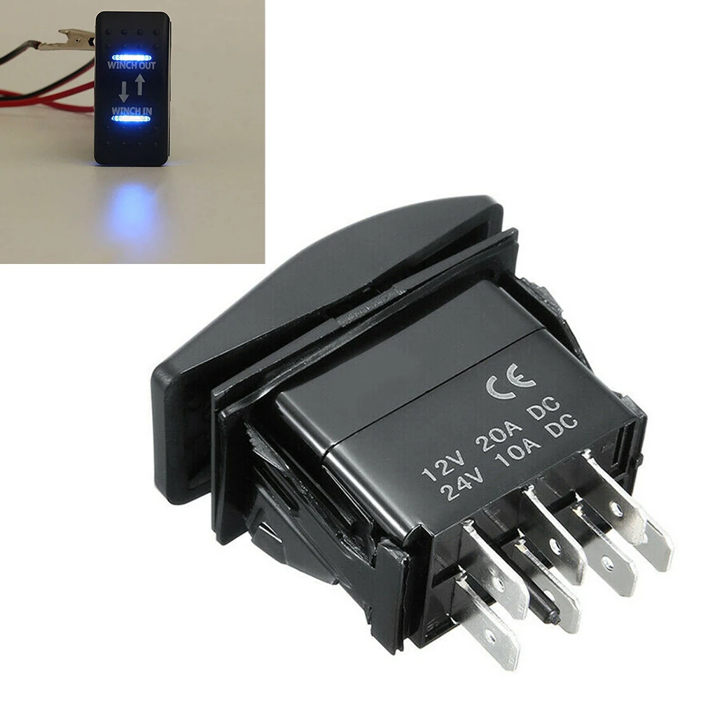 For Upgrading Most Wiring Harness To Control Led Winch In/Out Rocker Switch 7-Pin 12V-24V 7-Pin Blue IP67 Momentary Switch
For Upgrading Most Wiring Harness To Control Led Winch In/Out Rocker Switch 7-Pin 12V-24V 7-Pin Blue IP67 Momentary Switch