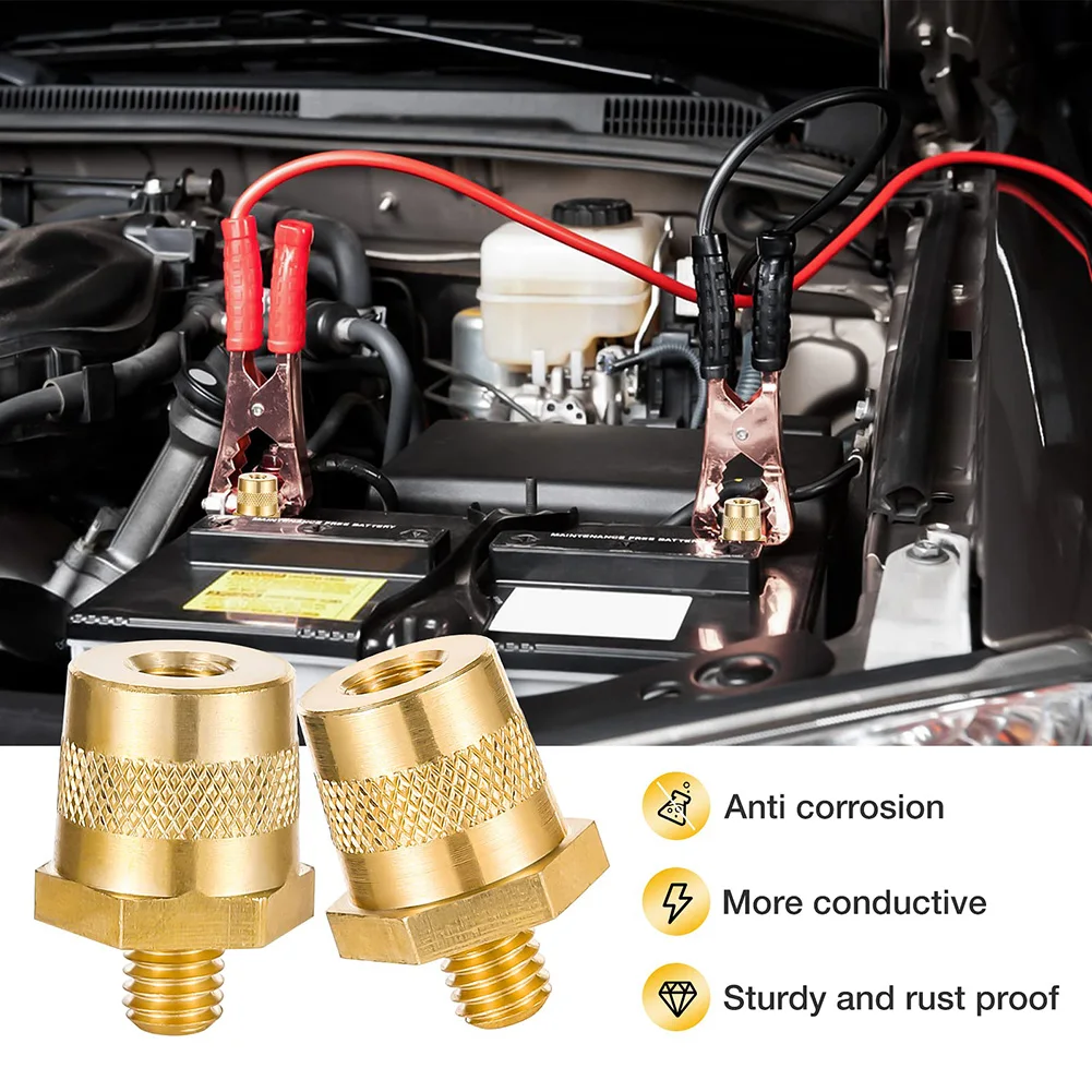 

2pcs Terminal Connectors Terminal Connectors Car Battery Connection Terminals With Stainless Screws Car Spare Parts