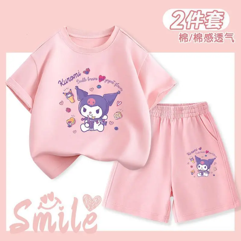 2024 Kuromi My Melody Girls Short Sleeve Shorts Sanrio Kawaii Anime Print Cinnamoroll Tops Summer Sweet Cute Babys Sets Kid Gift
2024 Kuromi My Melody Girls Short Sleeve Shorts Sanrio Kawaii Anime Print Cinnamoroll Tops Summer Sweet Cute Babys Sets Kid Gift