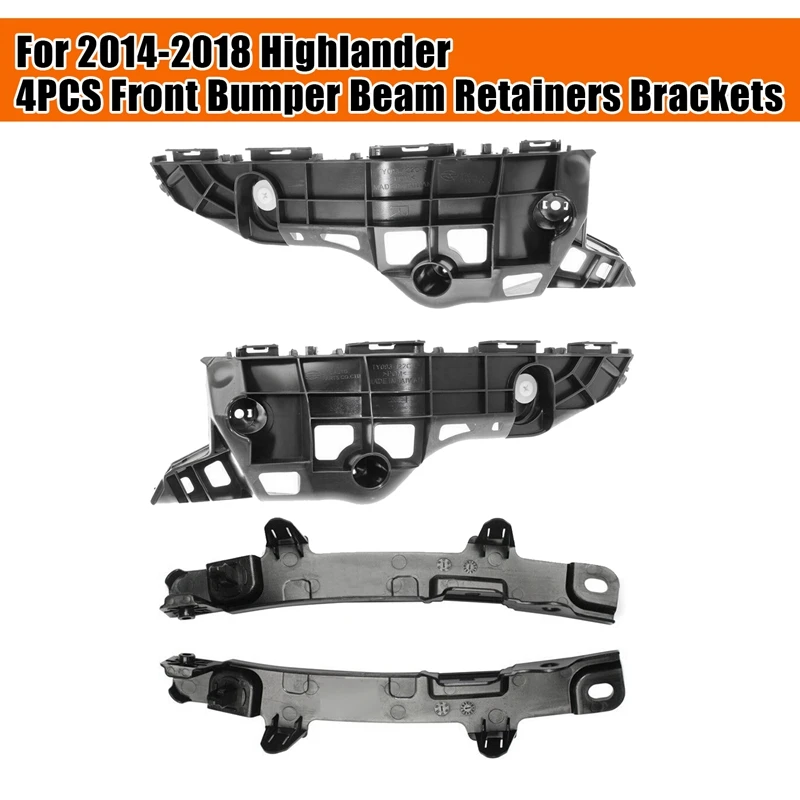For 2014-2018 Toyota Highlander Front Bumper Bracket Retainer Beam Mount Support Set 4PCS
For 2014-2018 Toyota Highlander Front Bumper Bracket Retainer Beam Mount Support Set 4PCS
