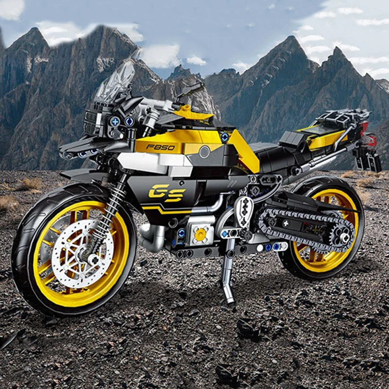 

Ideas Series City Locomotive Motorcycle Building Block Technical F850 GS Motorbike Bricks Model Assemble Toy For Kid Gift MOC