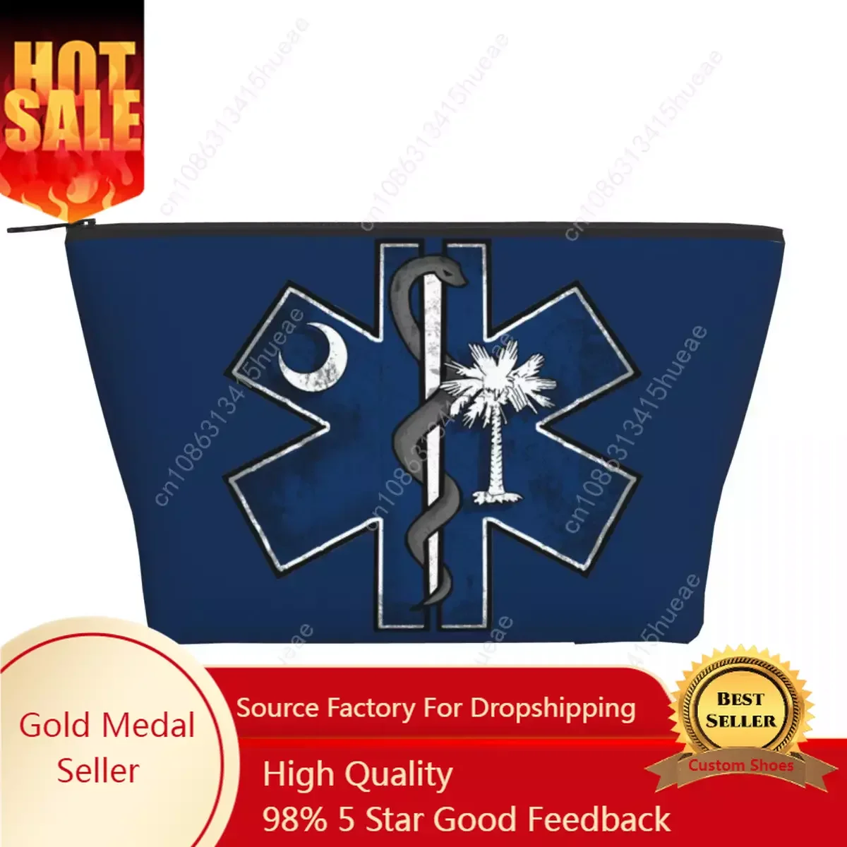 Custom EMT Star Of Life Symbol Travel Cosmetic Bag Emergency Medical Makeup Toiletry Organizer Lady Beauty Storage Dopp Kit
Custom EMT Star Of Life Symbol Travel Cosmetic Bag Emergency Medical Makeup Toiletry Organizer Lady Beauty Storage Dopp Kit