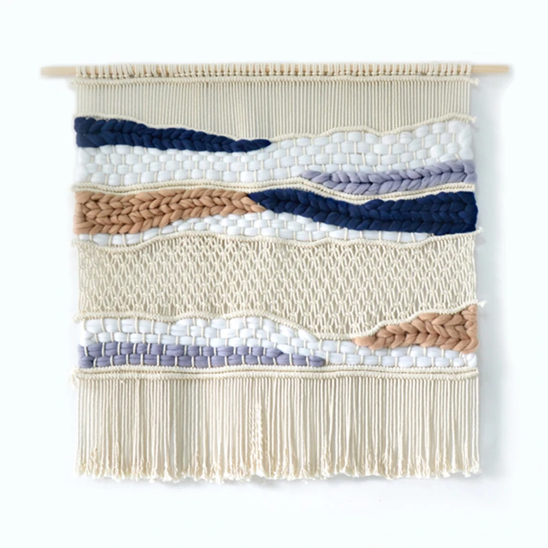 Hand-woven Macrame Tapestry Boho Bohemian Colorful Wall Hanging For Room Decor Room Decoration Living Room Bedroom Apartment
Hand-woven Macrame Tapestry Boho Bohemian Colorful Wall Hanging For Room Decor Room Decoration Living Room Bedroom Apartment