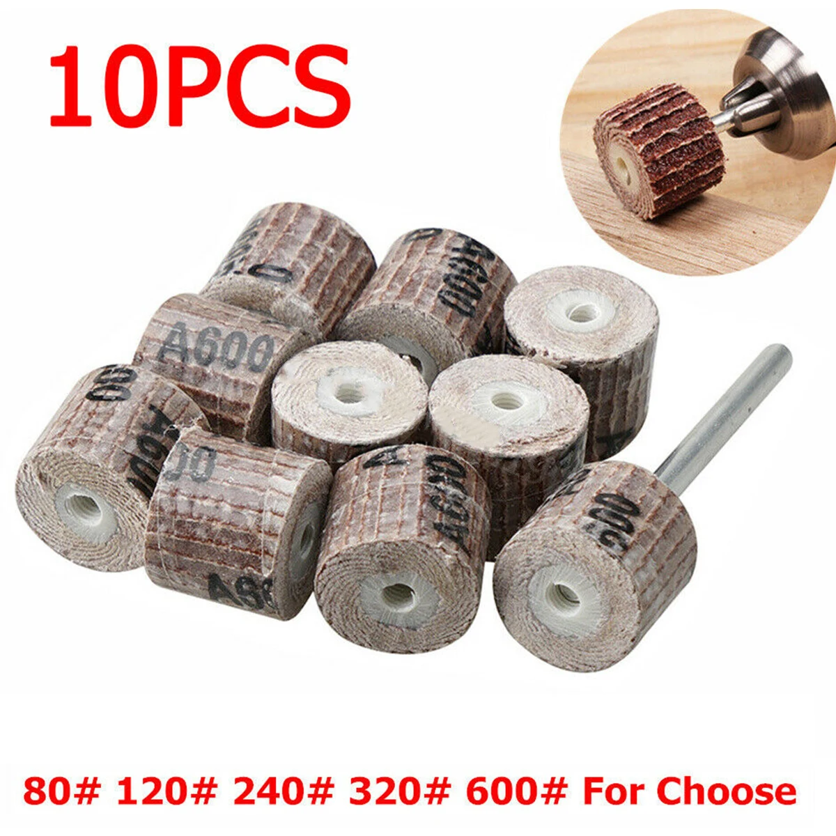 10 Pcs Louvered Grinding Head Sanding Flap Set Sandpaper Rust Removal For Dremel Rotary Tools 12mm Diameter Live Handle
10 Pcs Louvered Grinding Head Sanding Flap Set Sandpaper Rust Removal For Dremel Rotary Tools 12mm Diameter Live Handle