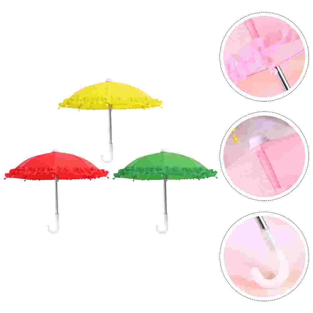 3 Pcs Lace Toy Umbrella Adorable Decor Miniature DIY Polyester Children Cognitive Plaything Toys
3 Pcs Lace Toy Umbrella Adorable Decor Miniature DIY Polyester Children Cognitive Plaything Toys