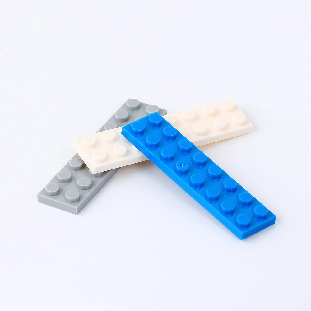 5/10/20pcs Colourful Plate 2*8 DIY Building Block Compatible With 3034 Toy For Children Montessori Educational Creative Gift