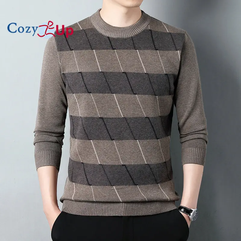 Men Crewneck Sweater Soft Casual Stripe Sweaters for Men Classic Pullover Sweaters with Ribbing Edge
Men Crewneck Sweater Soft Casual Stripe Sweaters for Men Classic Pullover Sweaters with Ribbing Edge