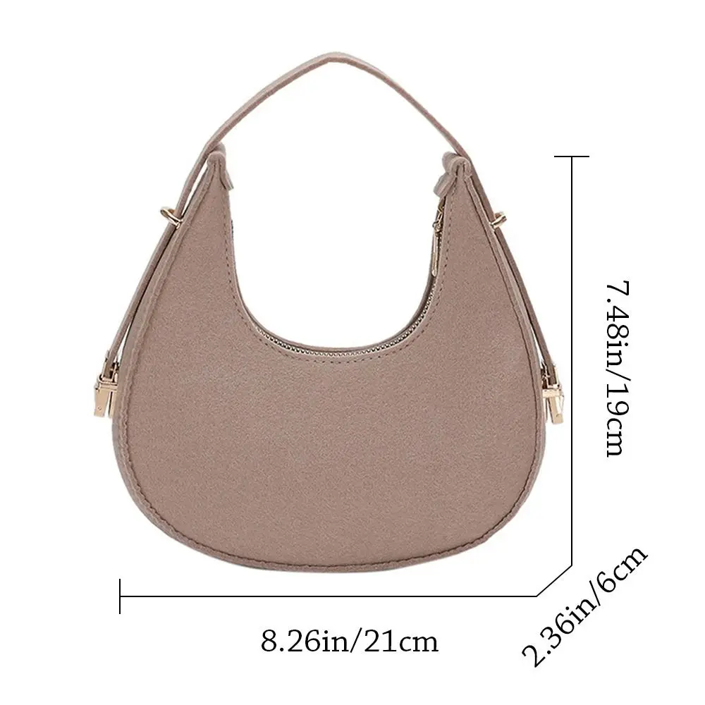 

BBA050 Women's Fashion Small Clutch Handbags Retro Solid Color PU Leather Shoulder Underarm Hobos Bag