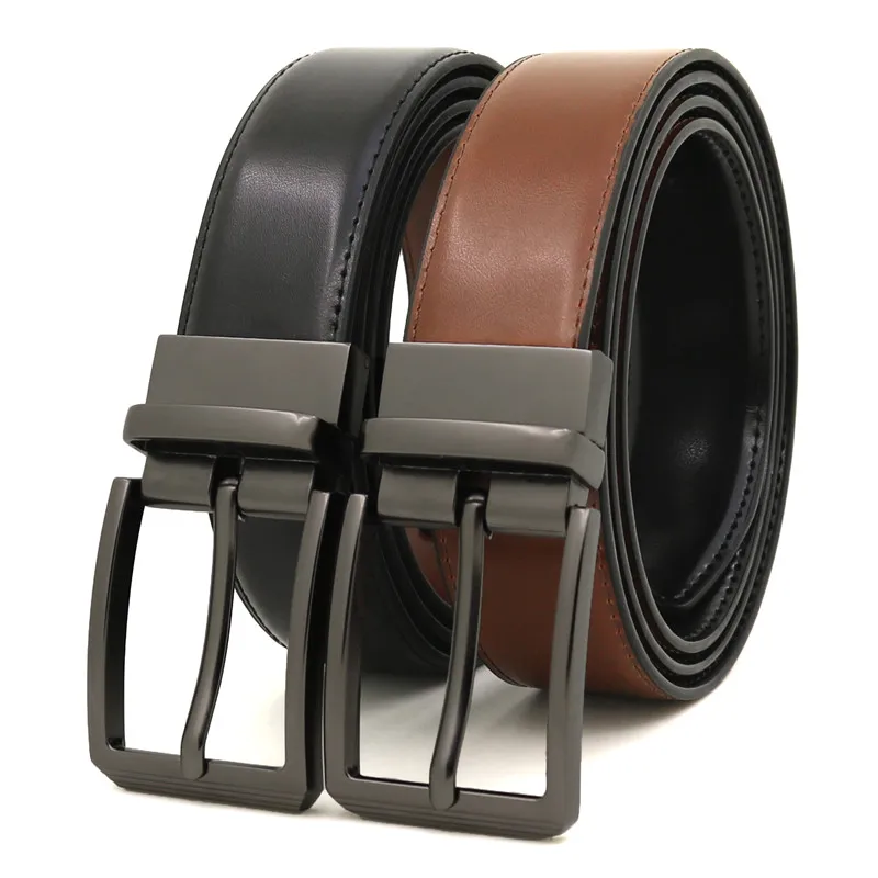 

New Color Men‘s Pin Buckle Belt Reversible Leather Belts For Men Waistband Male cinto de couro masculino cinturones de hombre