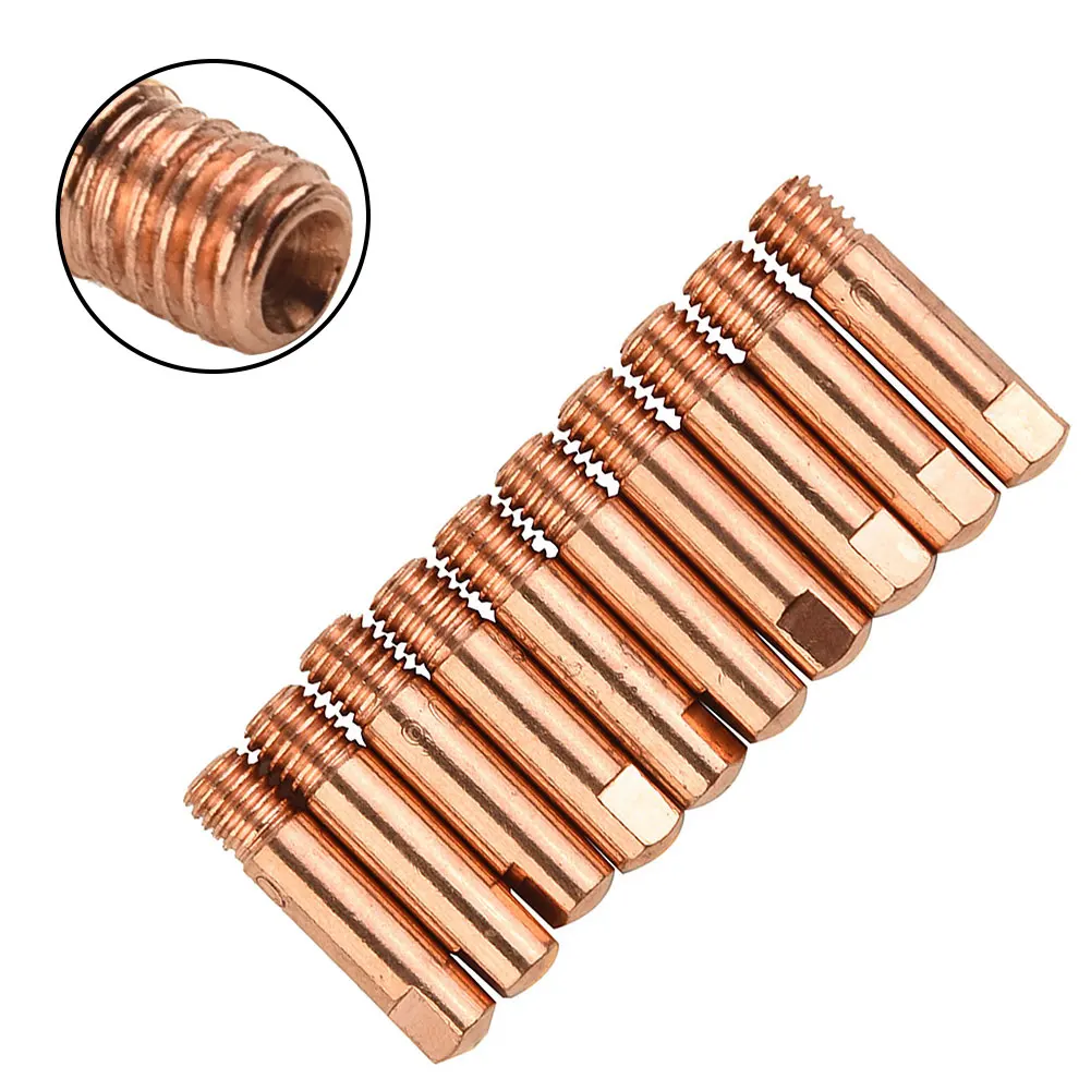 Durable And Practical Contact Tip Welding 10pcs Consumables MIG Welder Torch 0.6 - 1.2mm For Binzel Style Torches
Durable And Practical Contact Tip Welding 10pcs Consumables MIG Welder Torch 0.6 - 1.2mm For Binzel Style Torches