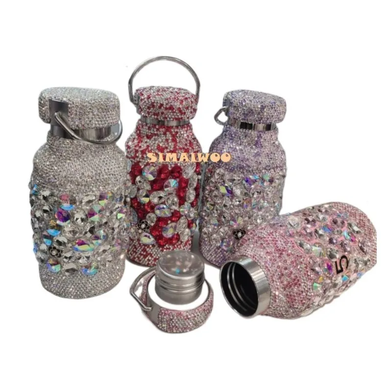 Handmade Art Glass Rhinestone Vacuum Thermal Insulation Cup Stainless Steel Mosaic Cross Stitch Popular Bling Girl Birthday Gift
Handmade Art Glass Rhinestone Vacuum Thermal Insulation Cup Stainless Steel Mosaic Cross Stitch Popular Bling Girl Birthday Gift