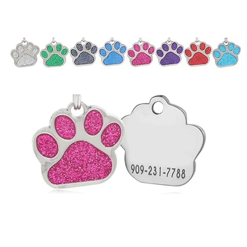 1pair Pet Nameplate Shinning Multicolors Claw Collar Pendant Engraved Dog Name Label Address & Phone
1pair Pet Nameplate Shinning Multicolors Claw Collar Pendant Engraved Dog Name Label Address & Phone