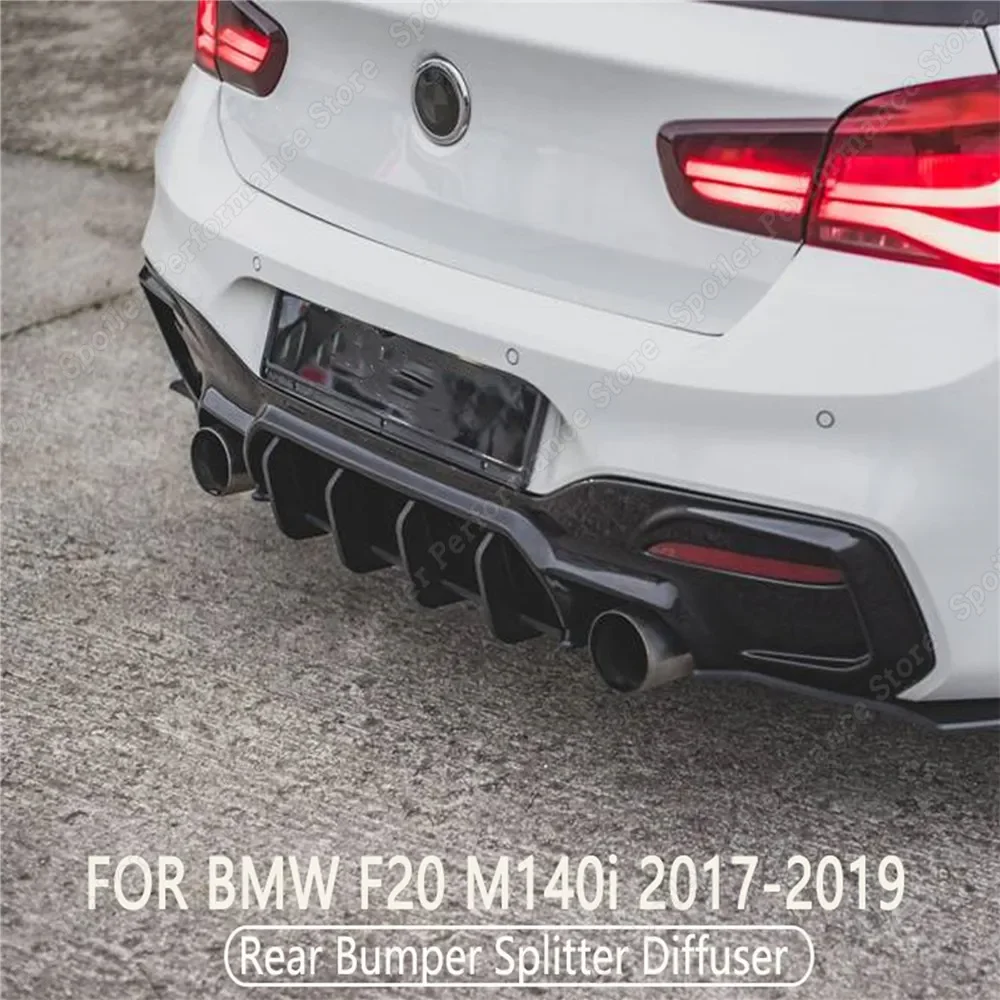 For BMW 1 Series F20 M140i 4 Fins Glossy Black Rear Diffuser Rear Bumper Splitter Spoiler Lip Body Kit Car Accessories 2017-2019
For BMW 1 Series F20 M140i 4 Fins Glossy Black Rear Diffuser Rear Bumper Splitter Spoiler Lip Body Kit Car Accessories 2017-2019