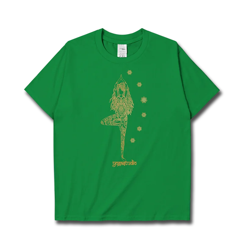 Yoga Yoga fitness men and women cotton short-sleeved t-shirt yoga art printing round neck loose shirt tide casual sportswear 06
Yoga Yoga fitness men and women cotton short-sleeved t-shirt yoga art printing round neck loose shirt tide casual sportswear 06