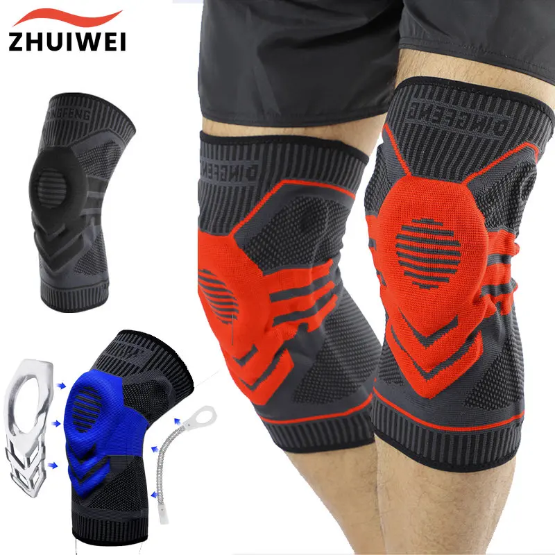 Compression Knee Pads Support Sleeve Protector Elastic Kneepad Brace Spring Support Volleyball Running Silicone Pad
Compression Knee Pads Support Sleeve Protector Elastic Kneepad Brace Spring Support Volleyball Running Silicone Pad