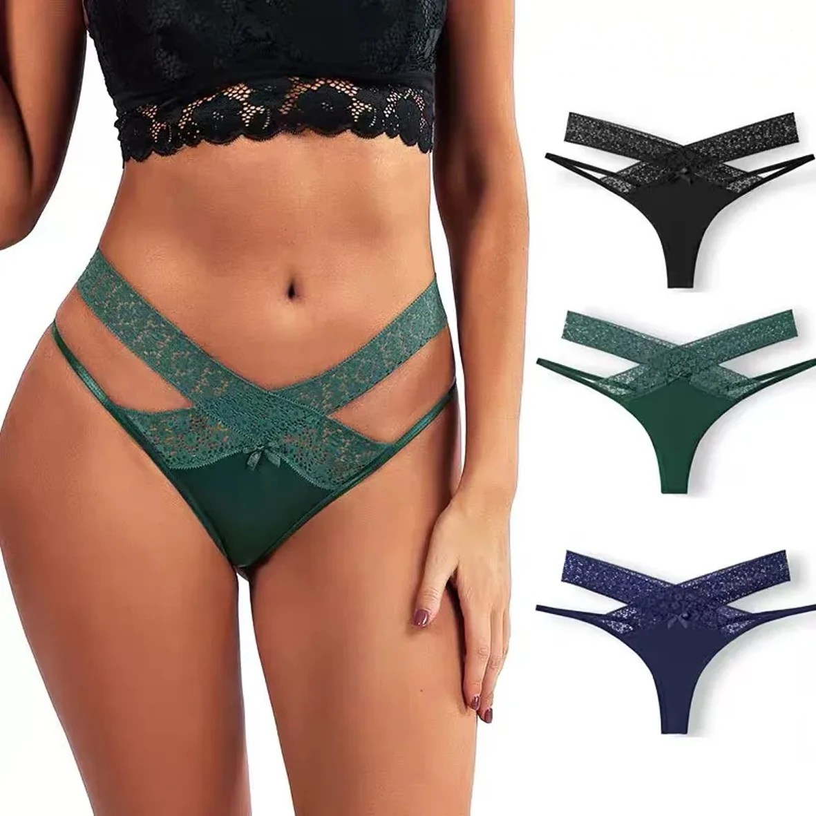 Womens Lace Underwear Female Lingerie Sexy Hollow Out Solid Color Thong Panties Ladies Temptation Low-Waist Seamless G-string
Womens Lace Underwear Female Lingerie Sexy Hollow Out Solid Color Thong Panties Ladies Temptation Low-Waist Seamless G-string