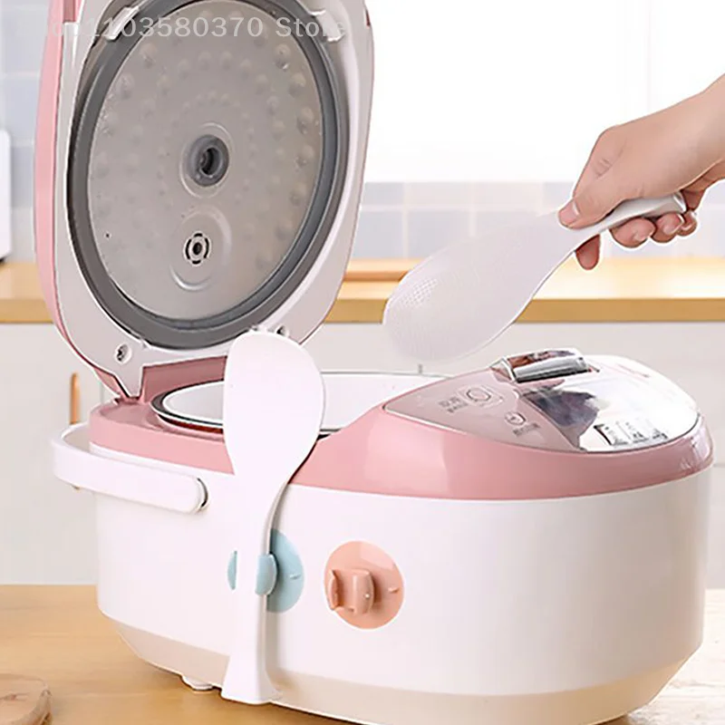 New PVC Rice Scoop Storage Holder Spoon Rack Tableware Storage Rack Spoon Holder Kitchen Organizer Kitchen Utensil Random Color
New PVC Rice Scoop Storage Holder Spoon Rack Tableware Storage Rack Spoon Holder Kitchen Organizer Kitchen Utensil Random Color