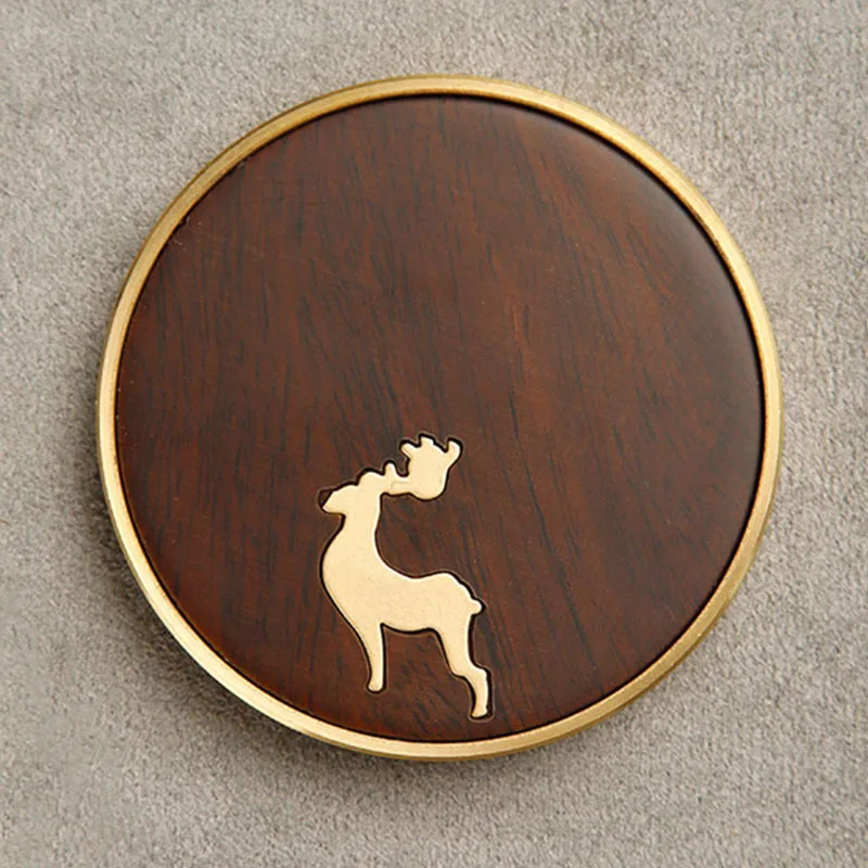 Ebony Wood TABL Coaster, Round Mat, Heat Resistant Drink Coffee Cup, Office Home Kitchen Table Pad, Copper Holder, Non-slip
Ebony Wood TABL Coaster, Round Mat, Heat Resistant Drink Coffee Cup, Office Home Kitchen Table Pad, Copper Holder, Non-slip