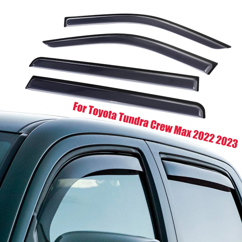 4pcs/set Car Side Window Deflectors Black Car Exterior Rain Guard for Toyota Tundra Crew Max 2022 2023
4pcs/set Car Side Window Deflectors Black Car Exterior Rain Guard for Toyota Tundra Crew Max 2022 2023