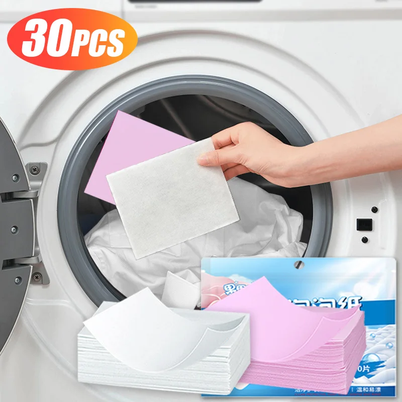 30pcs Laundry Tablets Strong Decontamination Laundry Detergent Sheet Underwear Clothes Cleaning Detergent Laundry Bubble Paper
30pcs Laundry Tablets Strong Decontamination Laundry Detergent Sheet Underwear Clothes Cleaning Detergent Laundry Bubble Paper