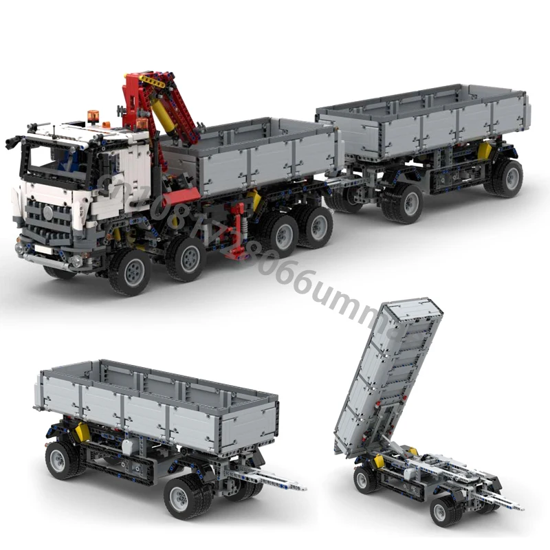 MOC Technical Dump Truck Trailer 2 Axle Suitable For Set 42043 Building Blocks DIY Assembly Bricks Children Toys Birthday Gifts
MOC Technical Dump Truck Trailer 2 Axle Suitable For Set 42043 Building Blocks DIY Assembly Bricks Children Toys Birthday Gifts
