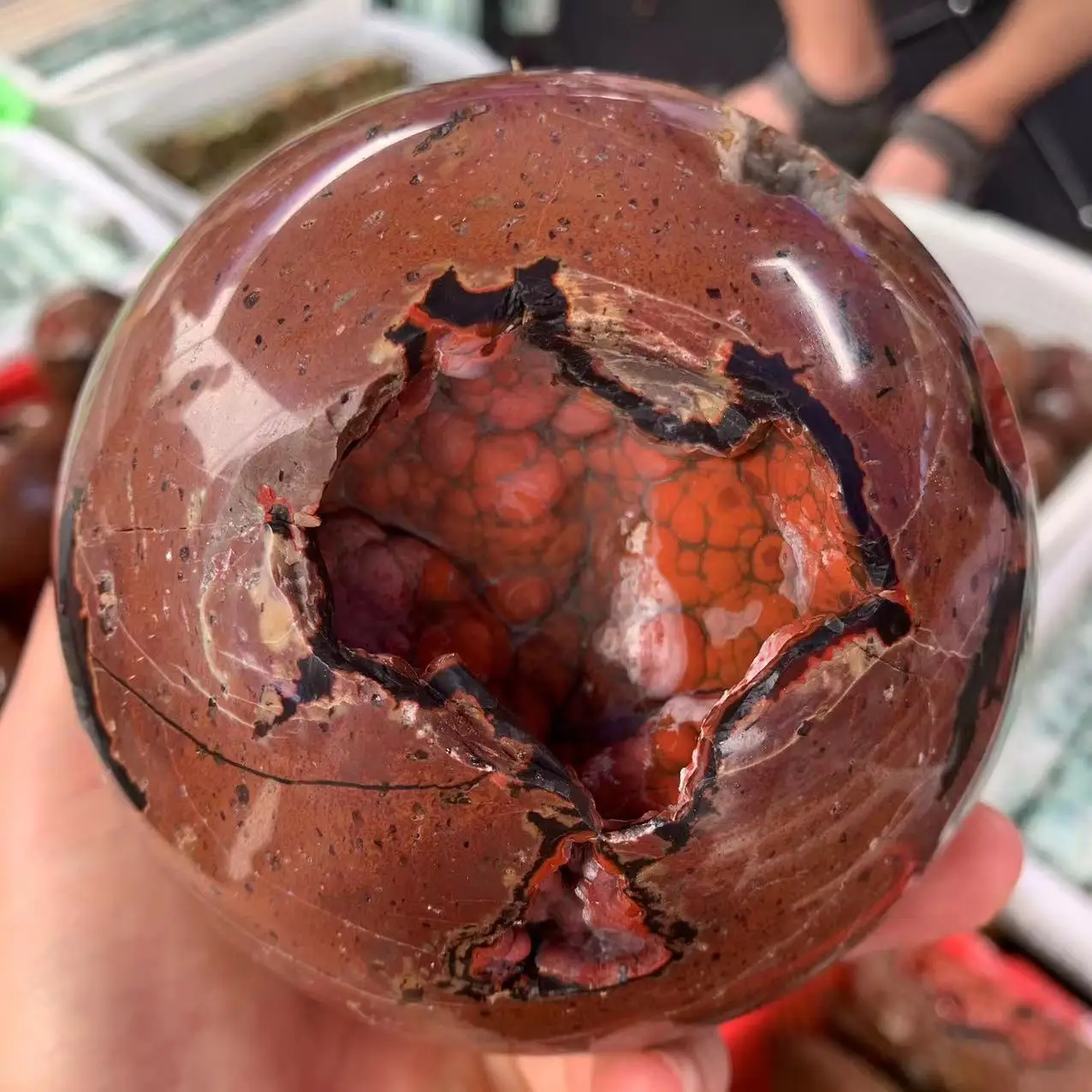 Beautiful Natural Warring States Red Agate Quartz Ball Crystal Sphere Reiki Healing
Beautiful Natural Warring States Red Agate Quartz Ball Crystal Sphere Reiki Healing