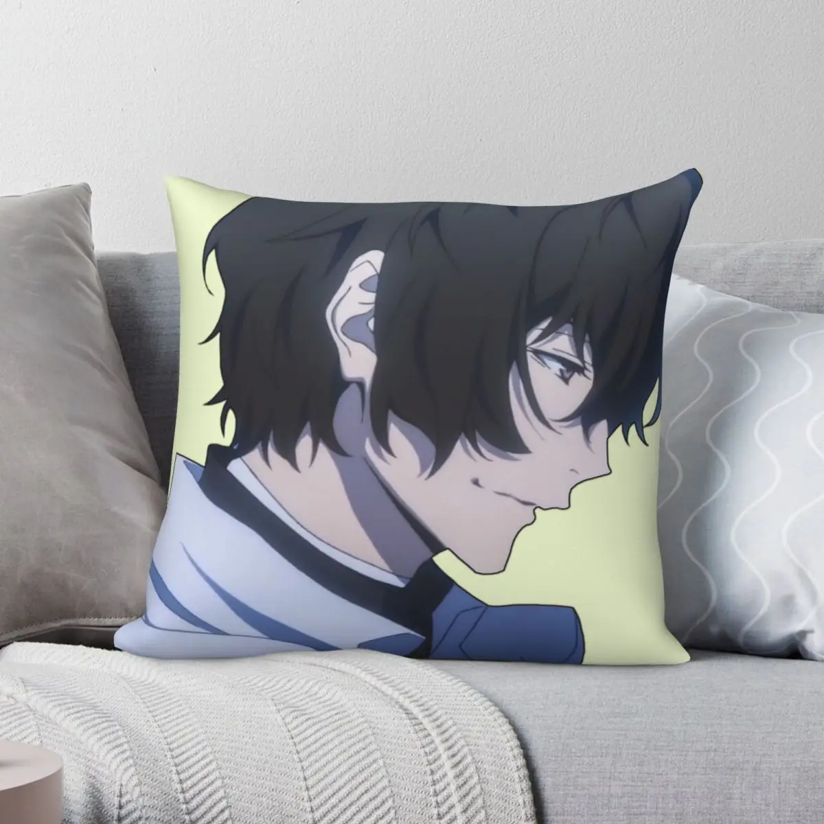 Dazai Osamu Square Pillowcase Polyester Linen Velvet Printed Zip Decor Throw Pillow Case Sofa Cushion Cover 
Dazai Osamu Square Pillowcase Polyester Linen Velvet Printed Zip Decor Throw Pillow Case Sofa Cushion Cover